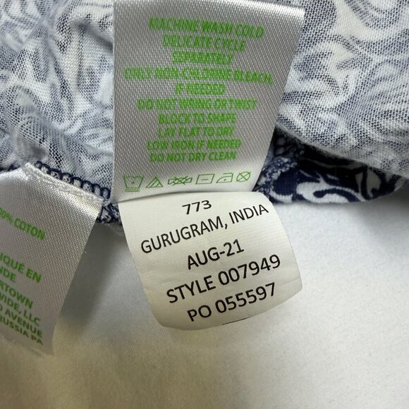 Lilly Pulitzer Geanna Swing Dress XL Gday Mate Navy Print EUC - Picture 7 of 10